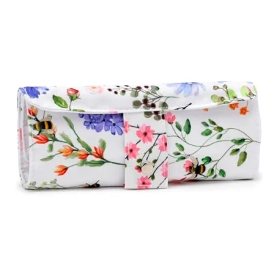Immagine di Set Cancelleria in Materiali Riciclati con Astuccio Pieghevole Tela Api Nectar Meadows Puckator STA285