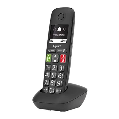 Immagine di Gigaset E290 Telefono analogico/DECT Nero Identificatore di chiamata [Versione tedesca]