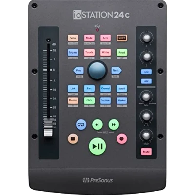 Immagine di PreSonus ioStation 24c, Interfaccia Audio USB C e Controller di Produzione, Per Registrazione, Podcasting Produzione Musicale con Bundle Software