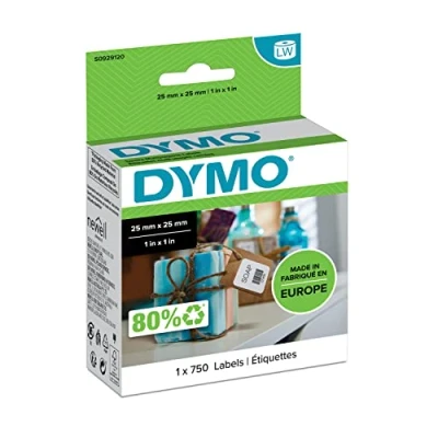 Immagine di DYMO S0929120 Rotolo di etichette 25 x mm Carta Bianco 750 pz. Staccabile Etichetta universale