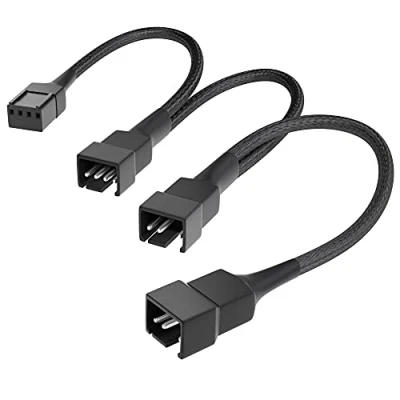 Immagine di KabelDirekt Cavo Ventola (20 20 20cm Ventole PWM su 3X Cavi distribuzione PWM, per Il Collegamento di ulteriori ventole)