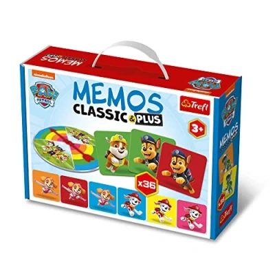 Immagine di Trefl Memos Classic &amp; Plus, Paw Patrol Gioco Pittorico Per I Più Piccoli, Pirate Finder, Varie Varianti Di Giocattoli, Disco Allentato, Memoria Con Bohaters Fiaba Bambini Da 3 Anni