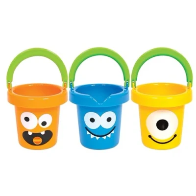 Immagine di GOWI 558 16 Divertente Set Secchio Mostro, 3 Pezzi, in Rete