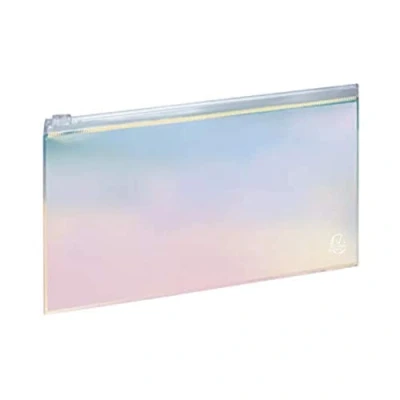 Immagine di EXACOMPTA 990570E Astuccio/astuccio piatto Collezione Iris Materiale trasparente con graziosi riflessi irridescenti Zip 22 cm x 12