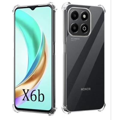 Immagine di GIOPUEY Cover Compatibile con Honor X6b, TPU Ultrasottile HD Case, Protezione del Cuscino d&#039;Aria Trasparente