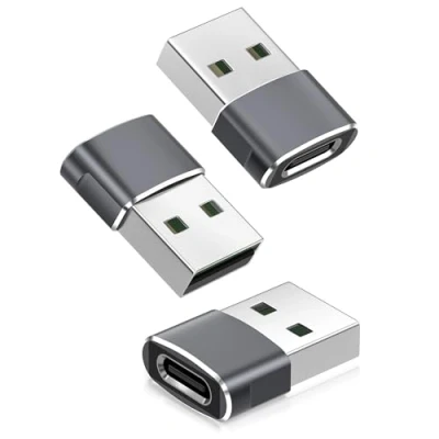 Immagine di BASESAILOR Adattatore da USB C A 3 Pezzi,Tipo Femmina Maschio Connettore Cavo Caricatore per Apple iWatch s10,iPhone 16 15 Pro Max,iPad 11 Air 5 Mini 6,Airpods 4,Samsung Galaxy S23 S24 A54 A53