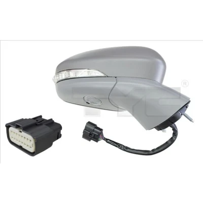 Immagine di Specchietto retrovisore esterno Tyc 310 0252 Sx con la prima mano per regolazione elettrica specchio, asferico, termico, ribaltabile/ripiegabile elett