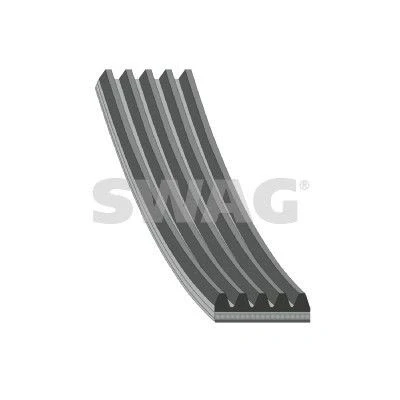 Immagine di SWAG 40 92 8847 Cinghia Poly V 1030 5 EPDM (Etilene Propilene Diene Caucciù) OPEL: Zafira A, Astra G Caravan, CC, SAAB: 9 3 Sedan