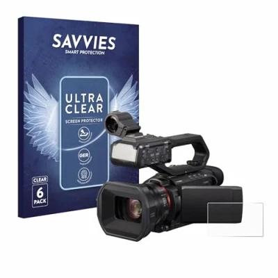 Immagine di savvies (6 Pezzi Pellicola Protettiva per Panasonic HC X1500 Protezione Schermo Trasparente