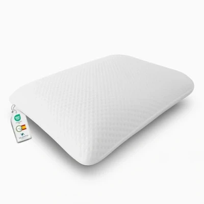 Immagine di VALENTIA HOGAR Cuscino Memory Foam 70 cm Altezza 12 Federa Lavabile e Sfoderabile Aloe Vera con Cerniera Guanciale Letto Prodotto Spagna Oeko Tex
