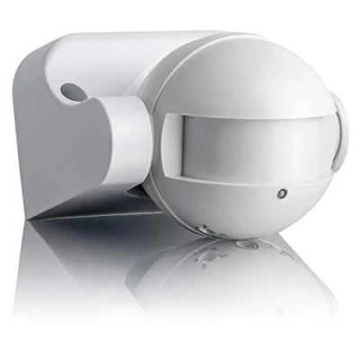 Immagine di SEBSON 2x Rilevatore di Movimento esterno IP54, Montaggio a Parete, LED adatto, programmabile, HF Sensore, orientabile, Portata 12m / 180