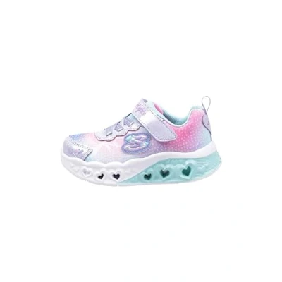 Immagine di Skechers Flutter Heart Lights Sneakers basse lavender/multicoloured per bambini, Taglia: 30, Lavender/multi coloured Tessuto / sintetico