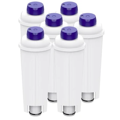 Immagine di Aiitomg 6 filtri dell&#039;acqua per Delonghi Filter Macchina da caffè automatica con addolcitore al carbone attivo, filtro De&#039;Longhi ECAM, ETAM, EC, serie BC
