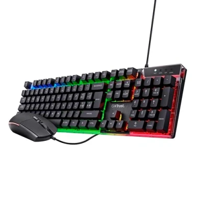 Immagine di TRUST KIT TASTIERA+MOUSE COMBO AZOR GAMING GXT 838 23483