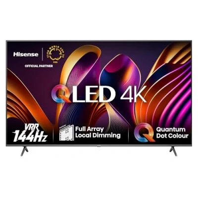 Immagine di Hisense TV 55&quot; QLED 4K 144hz 55E77NQ PRO, Smart VIDAA U7, Dolby Vision IQ, HDR 10+ Adaptive, Game Mode Atmos 2.1, Alexa Built in, Tuner DVB T2/S2 HEVC 10, lativù