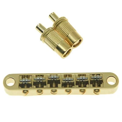 Immagine di KAISH ponte per chitarra dorato, Tune O Matic, Epiphone Les Paul, SG, Dot, Bigsby con montanti filettati M8