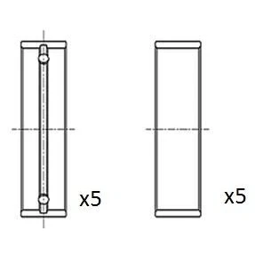 Immagine di FAI AutoParts BM1041 STD Cuscinetto albero A gomito RENAULT: Trafic I Van, CLIO 1, MASTER 2 Kasten, OPEL: Vivaro Combi