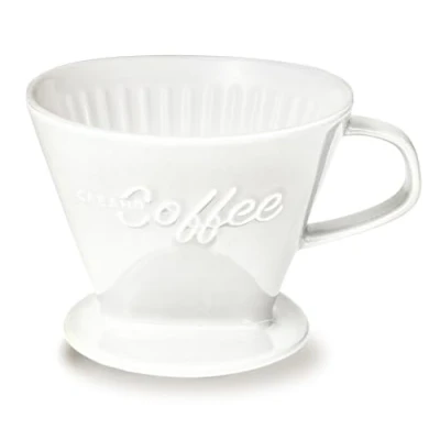 Immagine di Creano Filtro per Caffè in Porcellana, Misura 4 (Bianco) Disponibile 6 Colori
