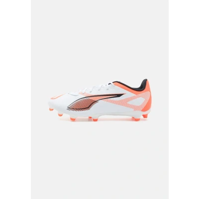Immagine di Puma Ultra 5 PLAY FG/AG Scarpe da calcetto con tacchetti, Uomo, Taglia: 40.5, White/black/glowing red Sintetico
