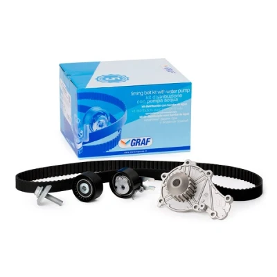 Immagine di GRAF KP938 1 Pompa Acqua + Kit cinghia Distribuzione 137 25,4mm per trasmissione dentata PEUGEOT: 207 Hatchback, 206 Hatchback