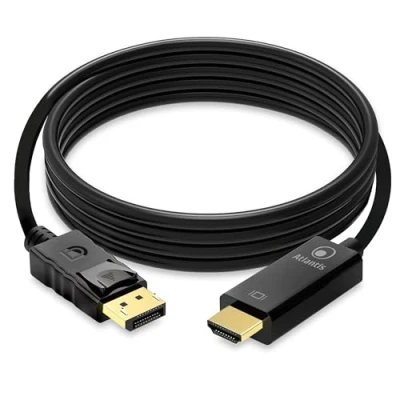 Immagine di ATLANTIS A04 DP_HDMI 18 Cavo adattatore Display Port (DP) a HDMI, 4K 1080p 60 Hz maschio femmina connettere PC/Notebook/MAC con uscita Monitor,Projettore ingresso HDMI. 1,8 m.
