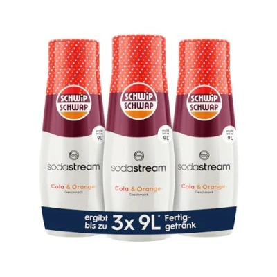 Immagine di SodaStream Sciroppo Schwip Schwap 1 flacone da 9 litri di bevanda preparata, preparato in pochi secondi e sempre fresco, 440 ml