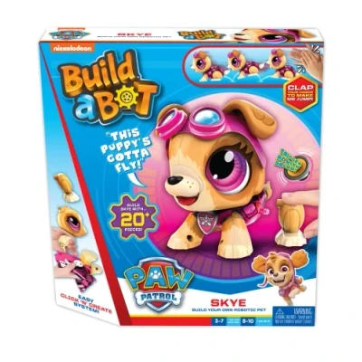 Immagine di Goliath Build A BOT Paw Patrol Skye Giocattolo Elettronico partire dai 4 Anni, Cartone Animato, Assembla il tuo Robot e Guardalo Prendere Vita, Voce Inglese