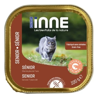Immagine di Nutrivet Inne Senior Cat con Salmone umido gatto 16 x 100 g