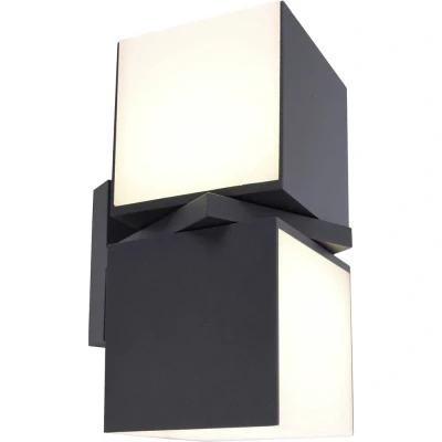 Immagine di Lutec CUBA 5193801118 Lampada da parete per esterni a LED (monocolore) Antracite
