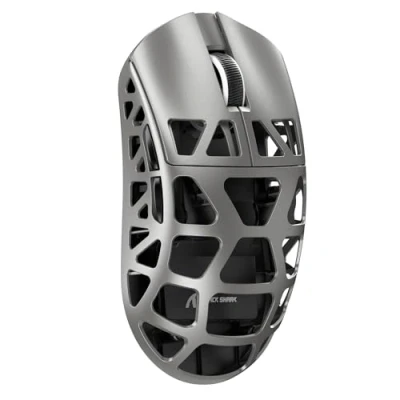 Immagine di ATTACK SHARK mouse R3 in lega di magnesio, wireless 8K, SUPERLIGHT da 46 g, sensore gioco PixArt PAW3395, BT/2.4G/Wired, DPI regolabile 26000, ufficio per