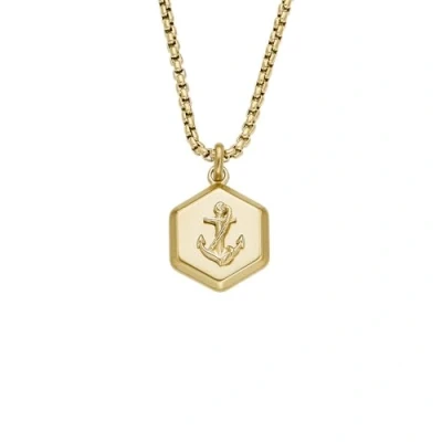 Immagine di Fossil Collana goldcoloured, Uomo, Taglia: One Size, Gold coloured