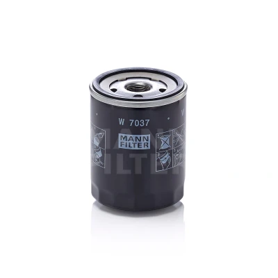 Immagine di MANN FILTER W 7037 Filtro olio M 20 X 1.5 con una valvola blocco arretramento ad avvitamento SUBARU: Forester IV, XV I, Legacy 4