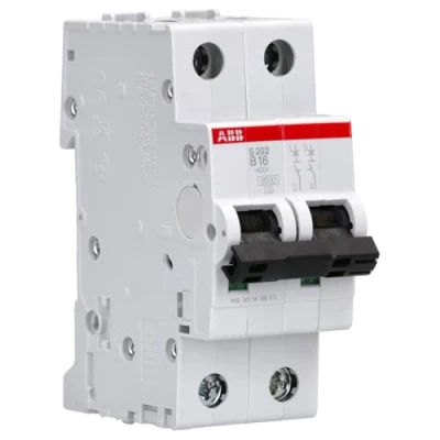 Immagine di ABB S202 B16 INTERRUTTORE AUTOMATICO 6KA 2P