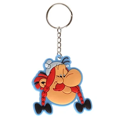 Immagine di Puckator Portachiavi Asterix PVC Obelix, cloruro di polivinile, Multicolore, Standard