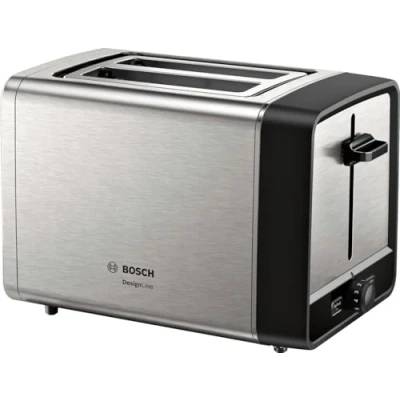 Immagine di Bosch Designline, tostapane TAT5P420, tostapane, scongelamento e riscaldamento uniformemente, in acciaio inox