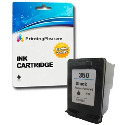 Immagine di Printing Pleasure XL NERO Cartuccia d&#039;inchiostro compatibile per HP Photosmart C4280 C4380 C4480 C4485 C4580 C5280 D5360 Officejet J6410 J6415 Deskjet D4260 D4360 Sostituzione 350XL (CB336EE)