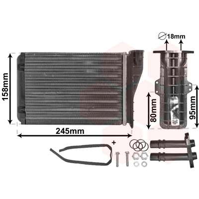 Immagine di VAN WEZEL 43006249 Radiatore Riscaldamento con accessori *** IR PLUS RENAULT: ESPACE 3