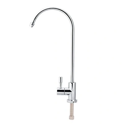 Immagine di 1/4 &#039;&#039; Acciaio Inossidabile Rubinetto Cromato Osmosi Inversa Collo D&#039;oca Filtro per l&#039;acqua Potabile della Cucina