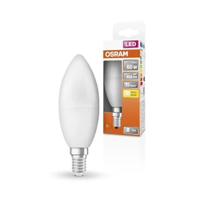 Immagine di OSRAM 4058075428546 LED (monocolore) ERP F (A G) E14 Forma di candela 7 W = 60 Bianco caldo (Ø x L) 39 mm 115 1 pz.