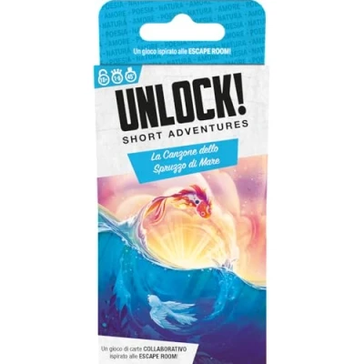 Immagine di Asmodee Unlock! Short Adventures La Canzone dello Spruzo di Mare, Gioco da Tavolo Enigmi, 10+ Anni, 1 6 Giocatori, Edizione in Italiano