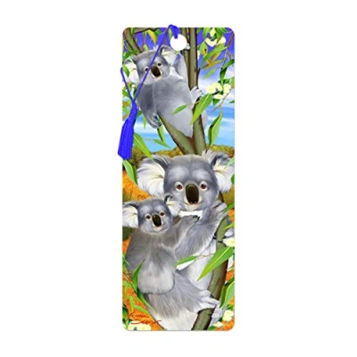 Immagine di 3D LiveLife Segnalibro Coccole di Koala Deluxebase. dotato grafica lenticolare realizzata dal rinomato artista Michael Searle