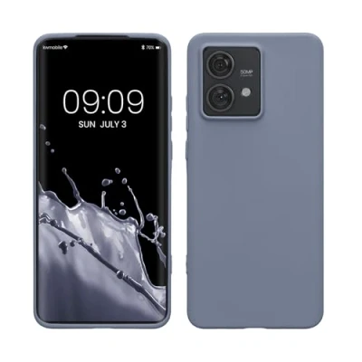 Immagine di kwmobile Custodia Compatibile con Motorola Edge 40 Neo Cover Back Case per Smartphone in Silicone TPU Protezione Gommata lavanda opaco