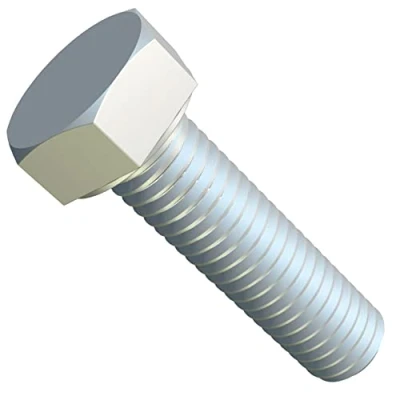 Immagine di M6x12 Hex Bulloni a testa esagonale, viti cilindrica adatte per lavori di costruzione in metallo, macchine automobilistiche, Acciaio zincato Classe 8.8 DIN933 6mm x 12mm (25 pezzi)