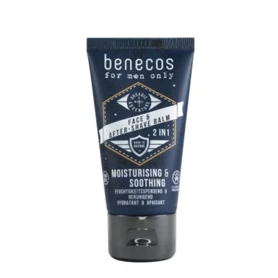 Immagine di Benecos natural beauty 94311 organic cosmetics balsamo viso e dopobarba 2 in 1 vegan 50 ml