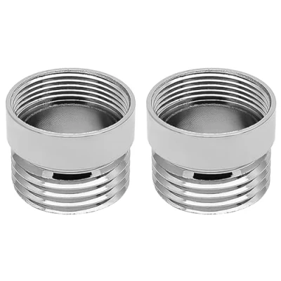 Immagine di Adattatore per rubinetto, 2 pezzi, connettore aeratore, filettatura da 1/2&quot;, in metallo massiccio, depuratore d&#039;acqua (F20 1/2&quot;)