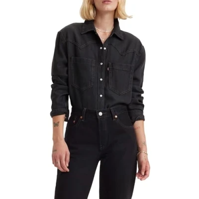 Immagine di Levi&#039;s Teodora Western, Camicia button down Donna, Dark Ages 2, XS