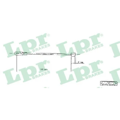 Immagine di LPR C0578B Cavo Freno 130 a disco