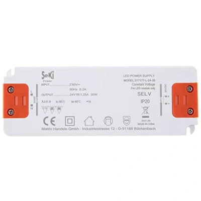 Immagine di SeKi alimentatore LED L 30 24 V 1,25 A W; driver trasformatore trasformatore, bianco