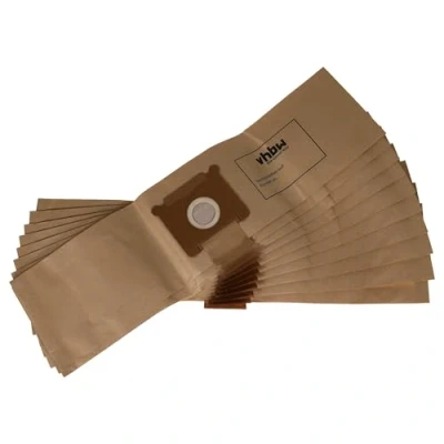 Immagine di vhbw 10x sacchetto dell&#039;aspirapolvere compatibile con Ghibli AS 10 aspirapolvere in carta, 26cm x 20cm, color sabbia