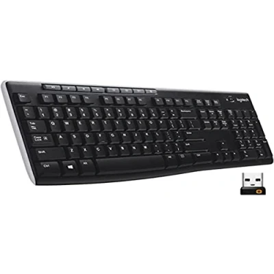 Immagine di Logitech K270 Tastiera Wireless per Windows, Layout Spagnolo QWERTY Nero